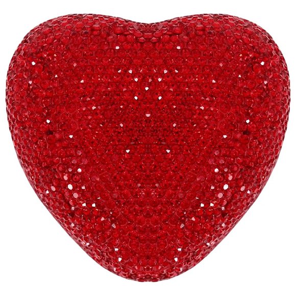 NEW Sparkling Rhinestone Crystal Heart Shaped Bling Jewelry Ring Box + F… - Picture 5 of 17